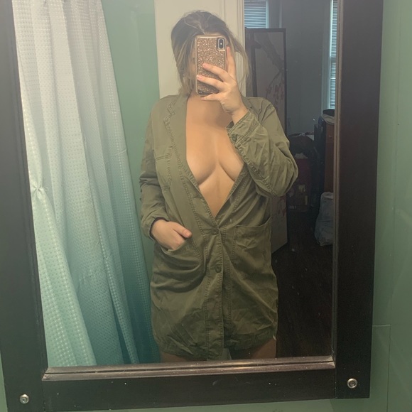 Cargo military green t-shirt dress - Picture 3 of 8